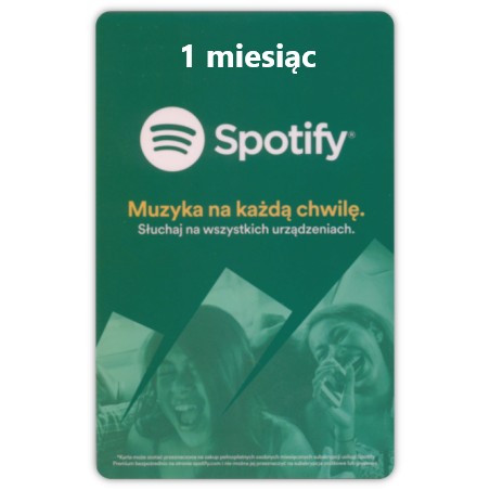 Spotify 1 miesiąc - Doładowanie