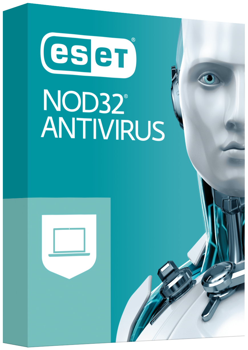 ESET NOD32 Antivirus 3d box regular RGB