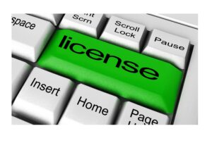 license word on keyboard button free photo1