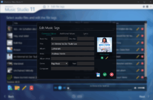 scr music studio 11 edit file tags